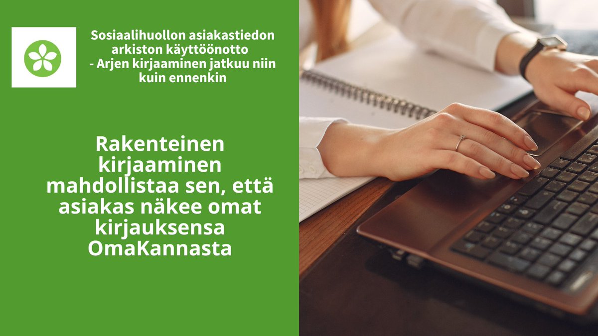 THLsosiaalityo's tweet photo. THL tukee sosiaalihuollon rakenteista kirjaamista. Syksyn aikana THL tekee postaussarjalla näkyväksi sen, mikä kirjaamisessa on ja pysyy sekä sen, mikä kirjaamisessa kehittyy. Jaetaan yhdessä tietoa eteenpäin! 
#sostiedonhallinta #rakenteinenkirjaaminen https://t.co/EemQorwNyN https://t.co/yf6DYkiUoj