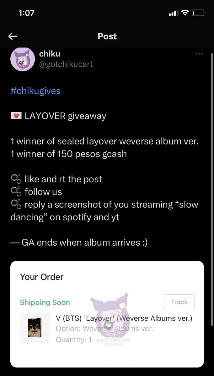 gotchikucart's tweet photo. #chikupdates
helloo! i accidentally deleted the post of our giveaway. i apologize for this matter but dw i have saved all the accounts who have joined the ga βΊοΈ rest assured we will do our best to retrieve the post. π©΅
we will announce the winners once the album arrives :) https://t.co/IbRhSV8EpE