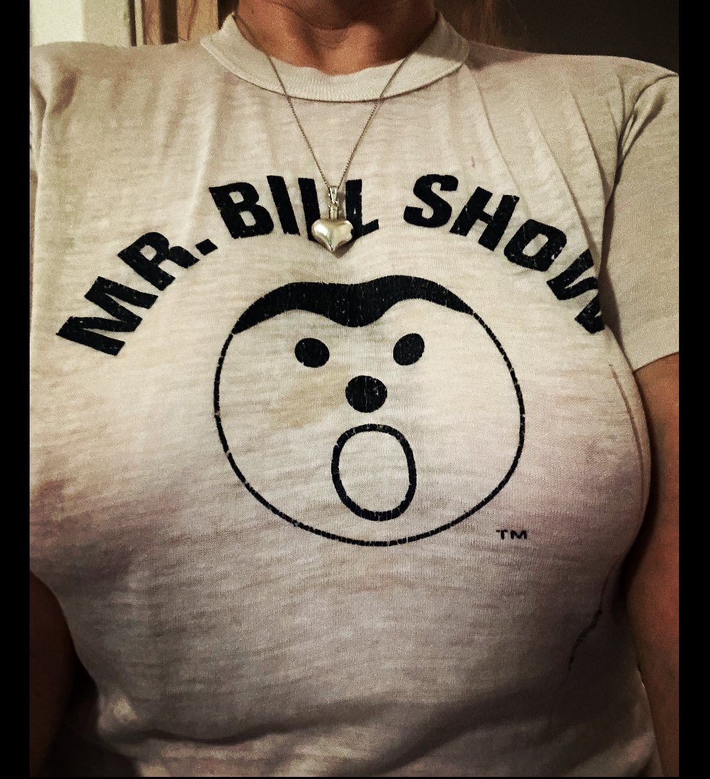 rileymonroe33's tweet photo. Best oldest stained t-shirt I have makes the best sleep shirt #MrBillShow #snl #myfavoriteshirt #sleepshirt #pjtime #redheadsdoitbetter https://t.co/v1OAwMcK4z