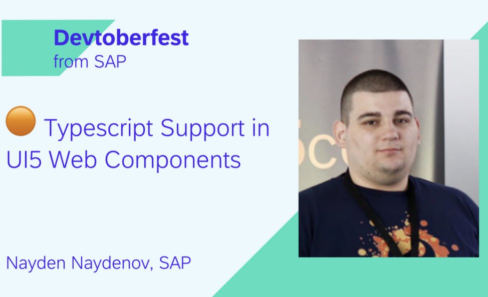ui5webcomps's tweet image. 🗓️Save the date: Sep 29, 2023 9:00 AM BST

Devtoberfest is just around the corner, and the #UI5WebComponents team is gearing up to participate.

💻Join the session with @nnaydenow where we will deep dive into our journey of TypeScript development.

#UI5 #Devtoberfest #Typescript