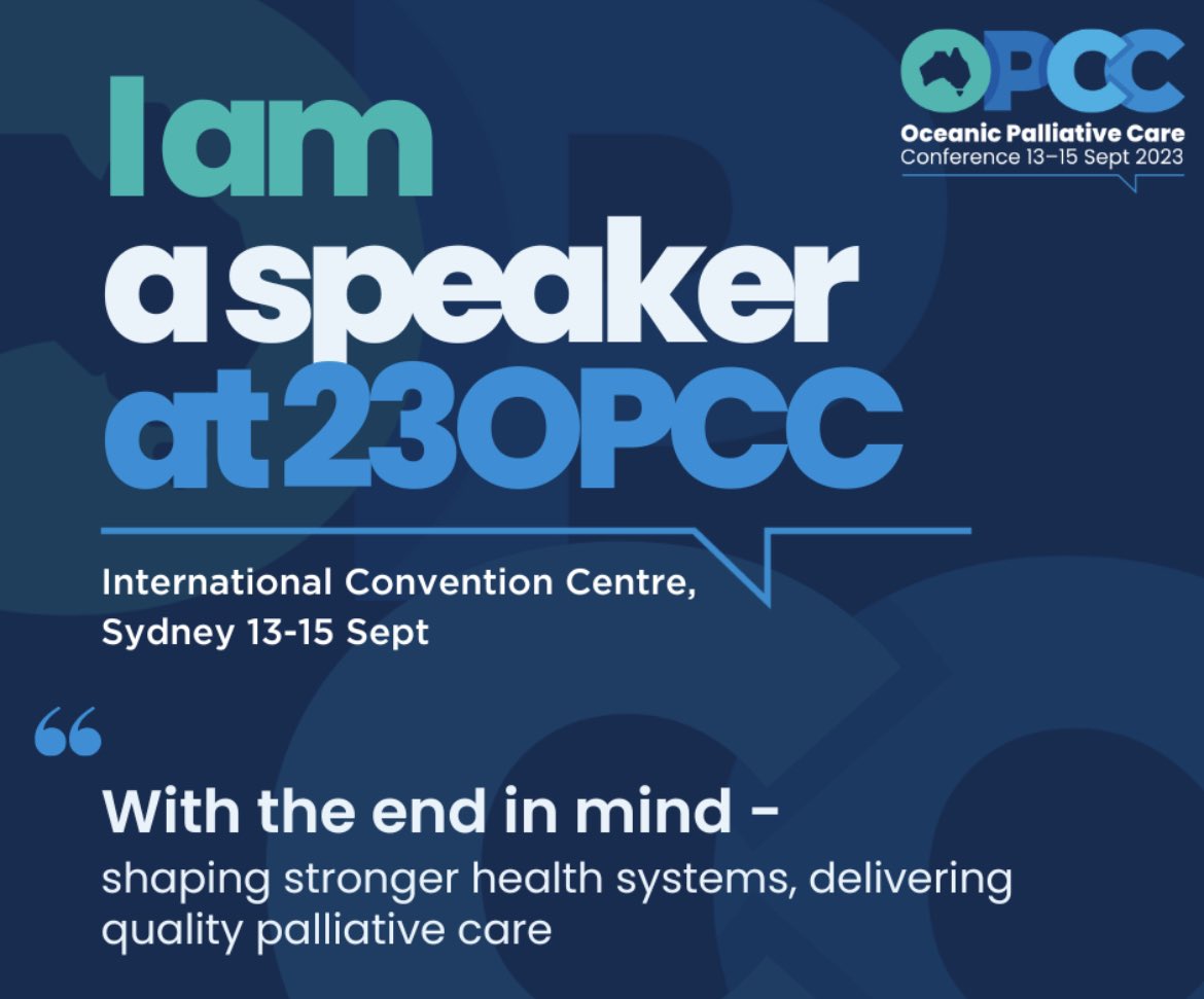 Oceanic Palliative Care Conference is back! 
Our CEO <a href="/shyla_mills/">HelloMyNameIsShyla</a> is proud to be presenting with A/Prof J Mills on the development of public education: PalliLEARN &amp; Last Aid in 🇦🇺.

These courses are also rolled out by <a href="/PalliativeCareQ/">Palliative Care Qld</a> 
<a href="/PallCareACT/">Palliative Care ACT</a> &amp; <a href="/PalliativeInst/">PalliativeInstitute</a>  🇨🇦 
#23OPCC