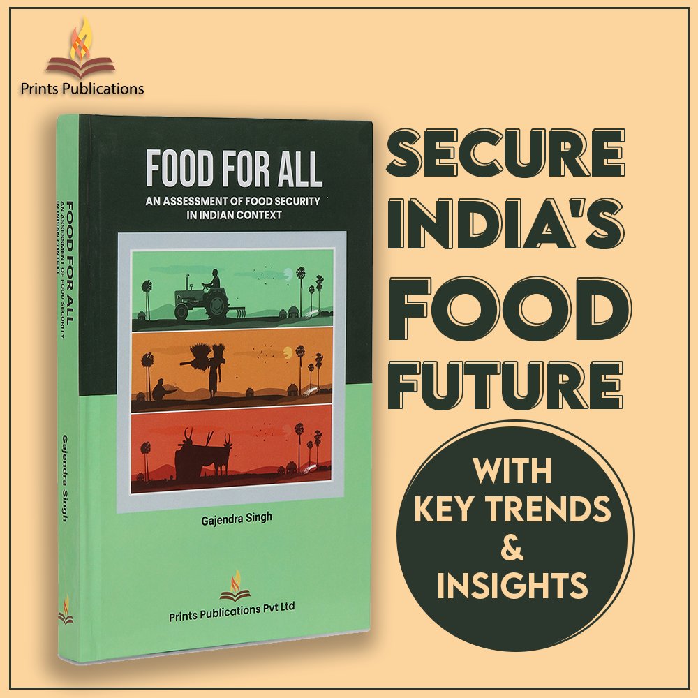 PrintsPub's tweet image. Explore a comprehensive analysis of food grain trends across 17 key states revealing valuable insights. 

Uncover per capita availability, storage needs, and vital policy considerations for a well-fed nation. 

Get yours today: bit.ly/3LhZ5IB

#FoodSecurityMatters