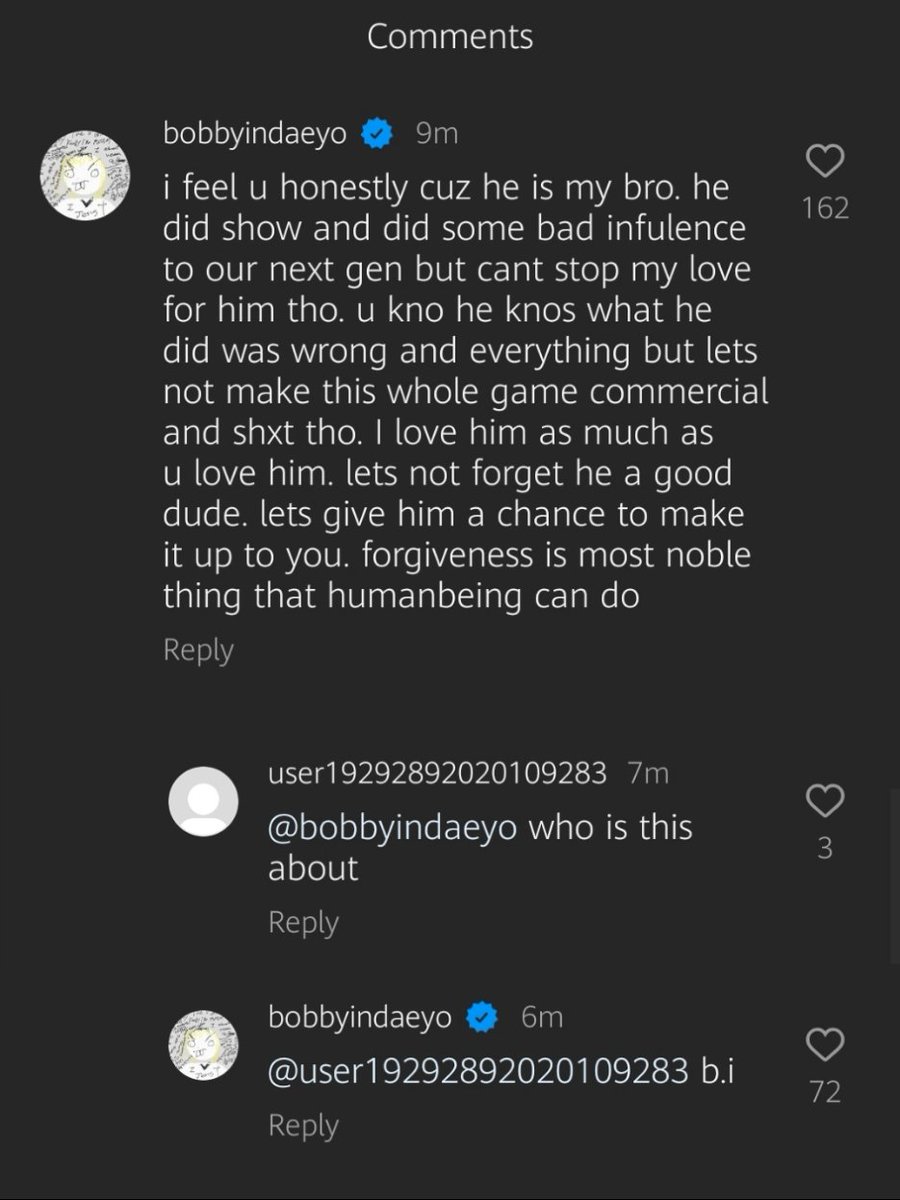 Bobby ig comment about Hanbin omg!!! 🥺

#iKON <a href="/iKONIC_143/">iKON GLOBAL iKONIC</a> <a href="/bobbyranika/">김지</a>