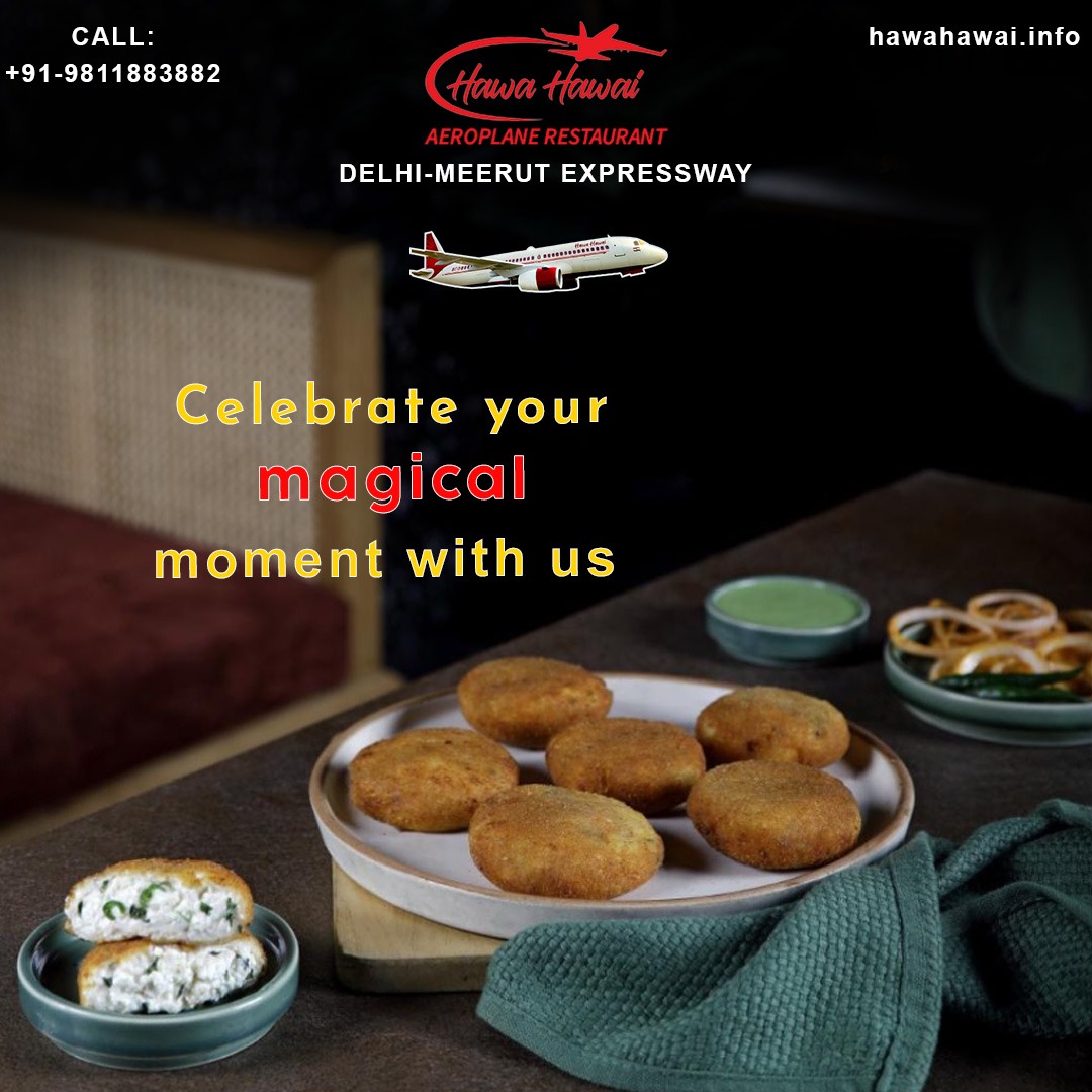 Savoring the crispy, Golden Brown, and delicious perfection of these cutlets that elevate your appetizer game with the flavors.😋🍽️
Visit us: hawahawai.info
#hawahawai #aeroplanerestaurant #delhimerrutexpressway #aeroplane #dinning  #delicious #cutlets #magicalcutlets