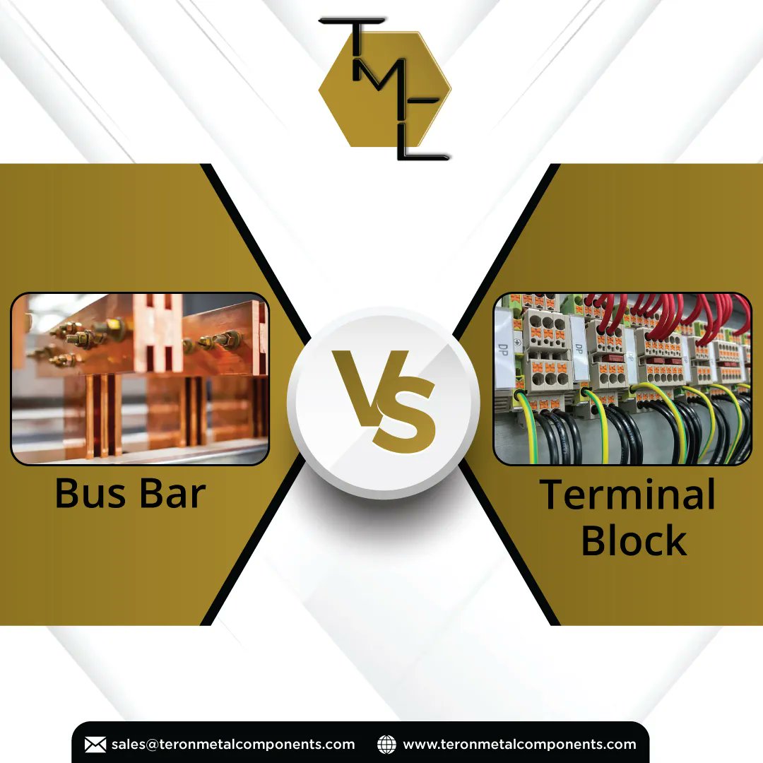 TeronMetal's tweet image. Bus Bar vs. Terminal Block: Choose the Right Power Distribution Solution. 

buff.ly/468dWgH 

#BusBar #TerminalBlocks #ElectricalComponent
