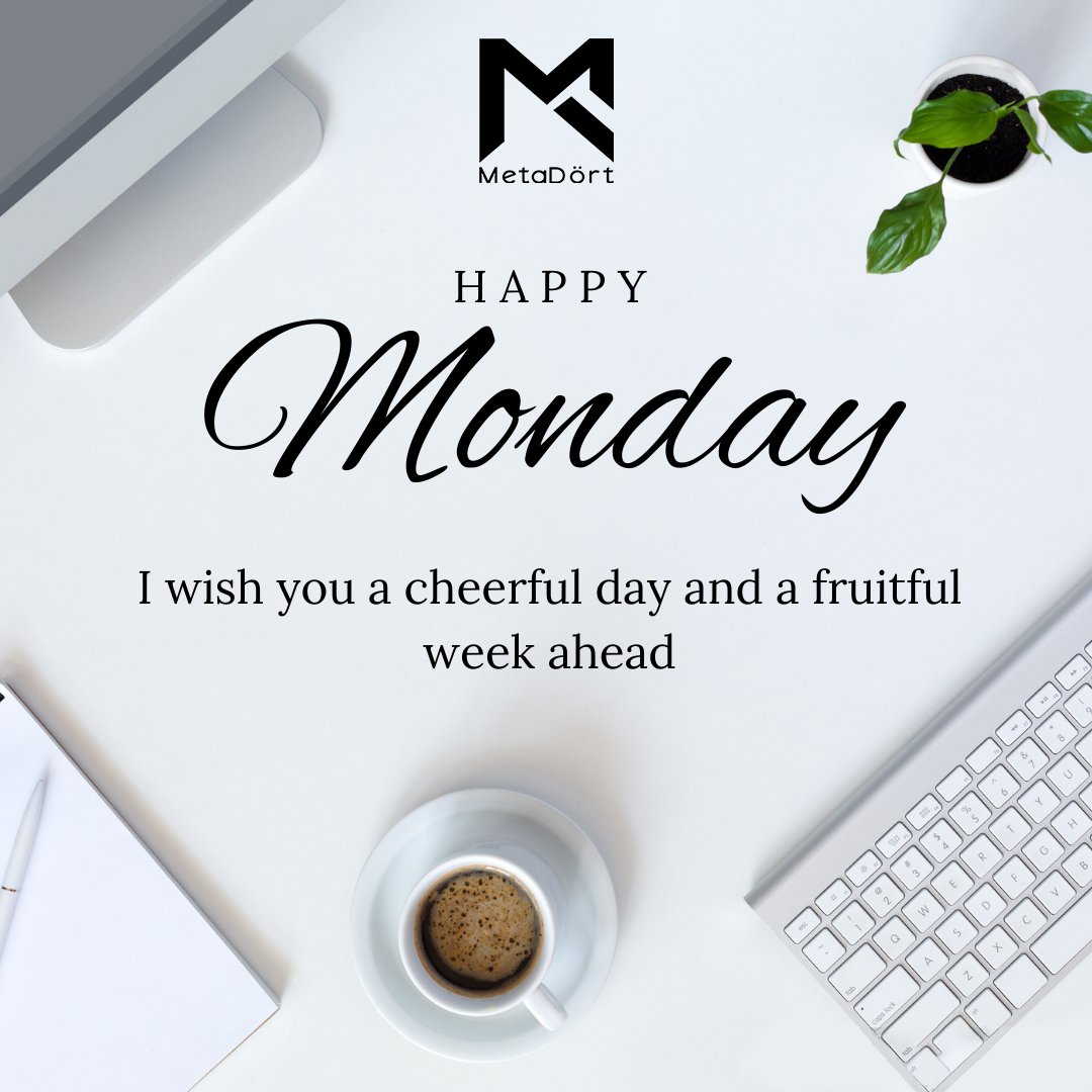DortMeta's tweet photo. Embrace the new week with boundless energy and a fresh perspective. It's a new chance to conquer your goals! 💪

#MondayMotivation #goals #newweek #metadort #energy https://t.co/acmIvvClsa