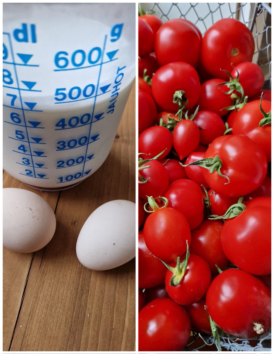 Supikki's tweet photo. Pienikin määrä itse tuotettua ruokaa ilahduttaa kovin! #jotainomastamaasta https://t.co/eilMcl5PI9