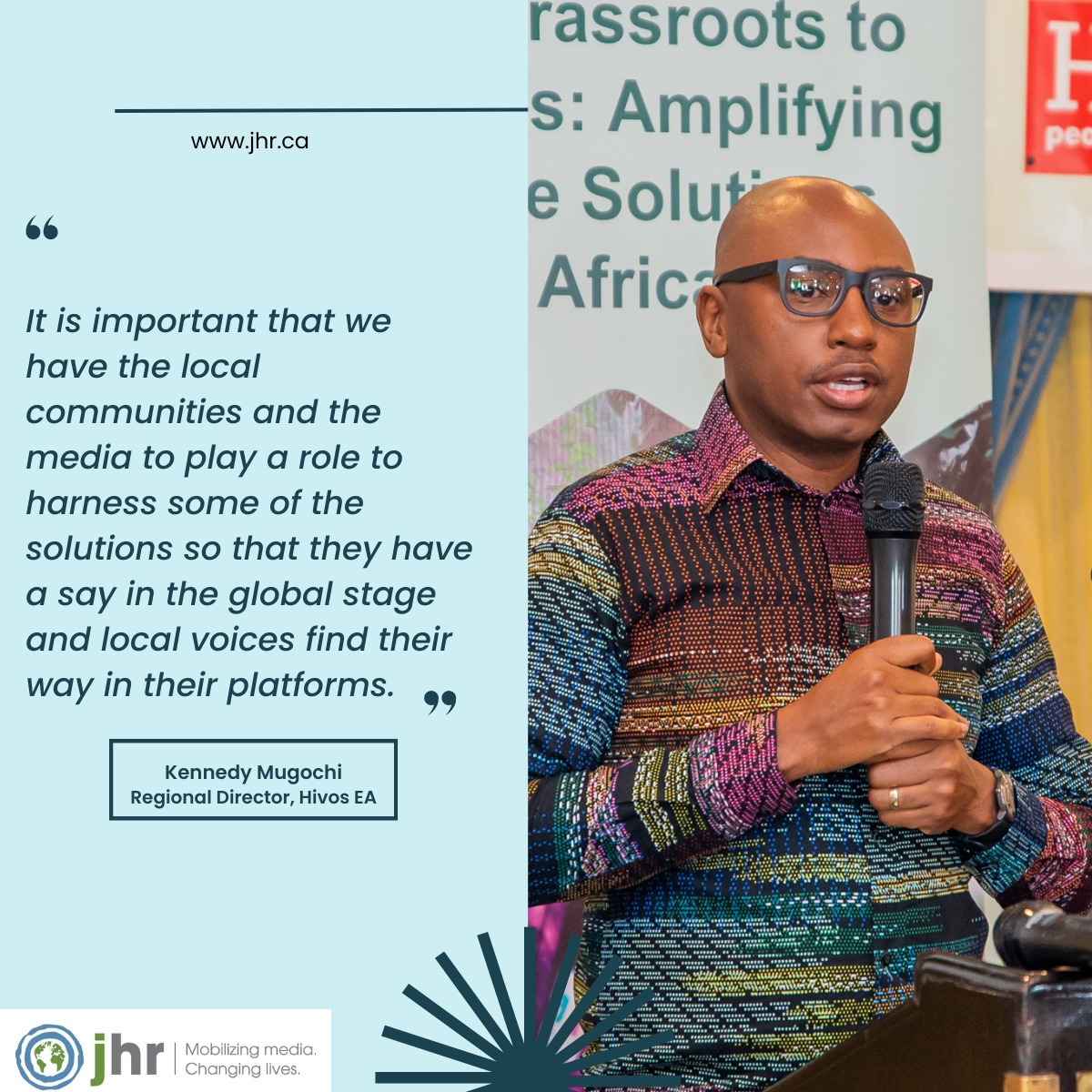 Local communities and the media must collaborate to amplify solutions, ensuring local voices resonate globally. #ManOfTheWeek #GrassrootsToHeadlines @kmugochi @hivosroea @jhrnews @WeAreVCA