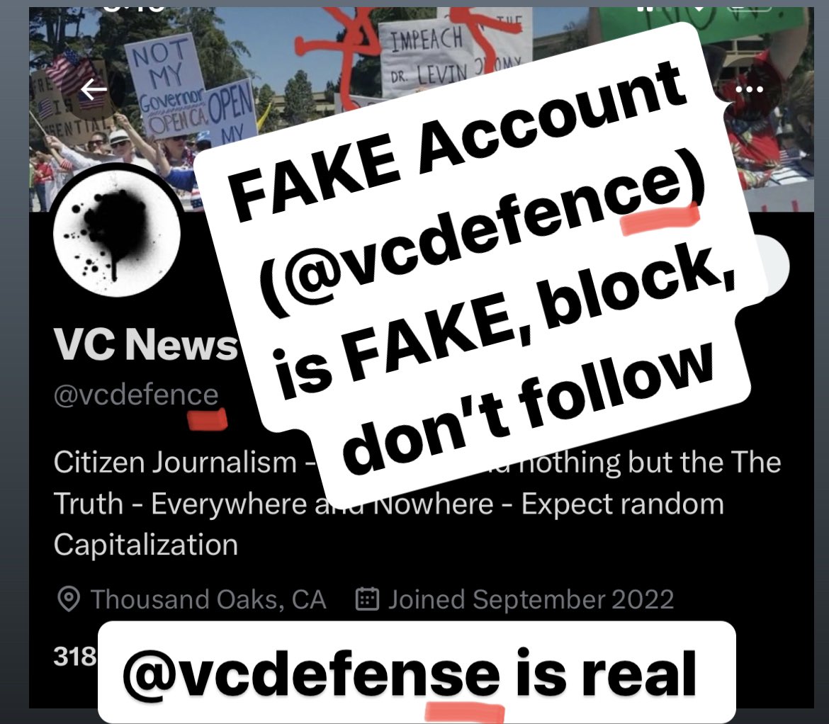 vcdefense's tweet image. FAKE Account Alert - we are truly flattered ❤️

Block, Don’t follow… @ vcdefence (..ce) is fake.  @vcdefense (..se) is authentic.