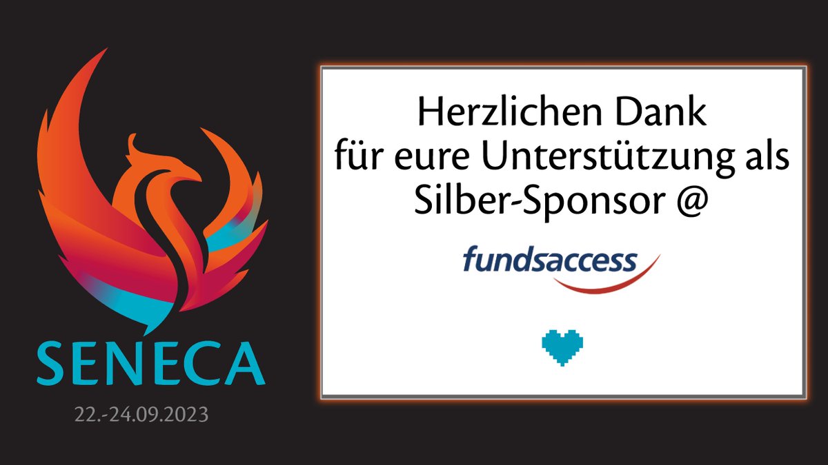 seneca_camp's tweet photo. 🌟 Ein herzliches Dankeschön an unseren großartigen Silber-Sponsor fundsaccess! https://t.co/ww3liGOYxd

Ihr macht unser Community-Barcamp erst möglich. 

Wir schätzen eure Unterstützung für unser Seneca wirklich sehr! 🙏Dankeschön.♥️🚀 

#seneca23 https://t.co/UlF0er3ACt