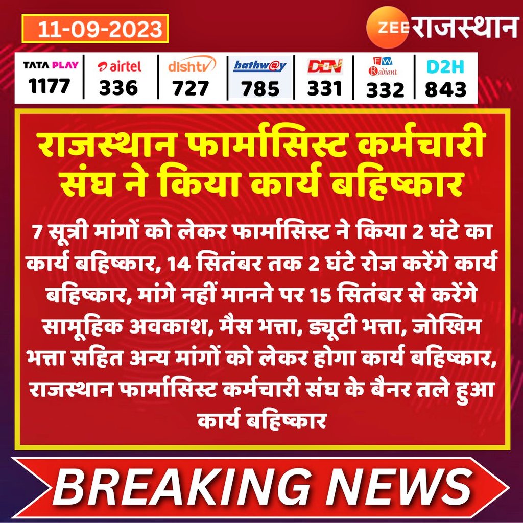 RAJASTHAN PHARMACIST EMPLOYEE ASSO.(U) tweet media