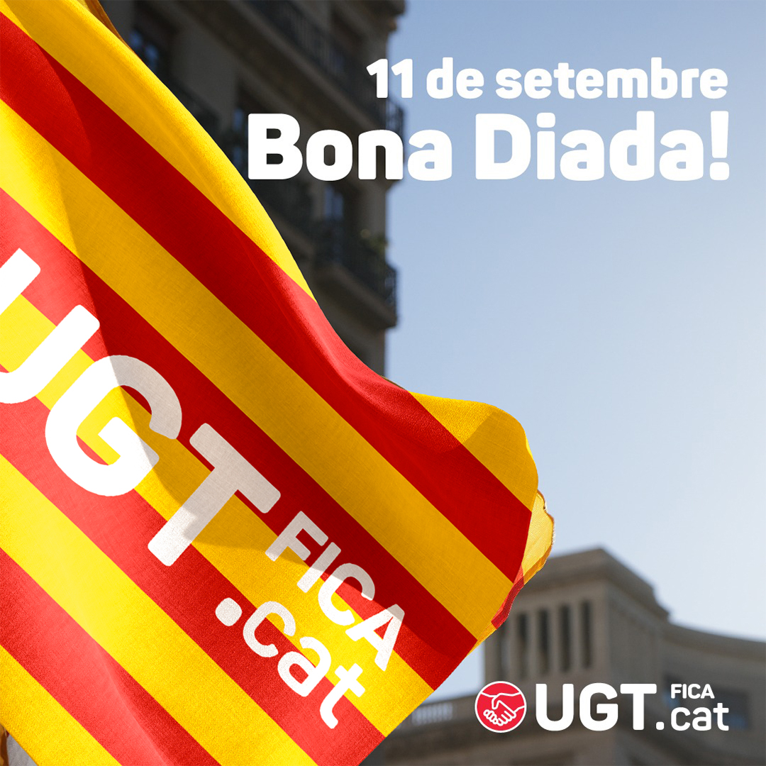 ugtficat's tweet photo. La UGT FICA de Catalunya us desitja bona Diada!

#UGT #UGTFICA #Diada #Catalunya #ugtficacatalunya https://t.co/PAPVPfVKDW