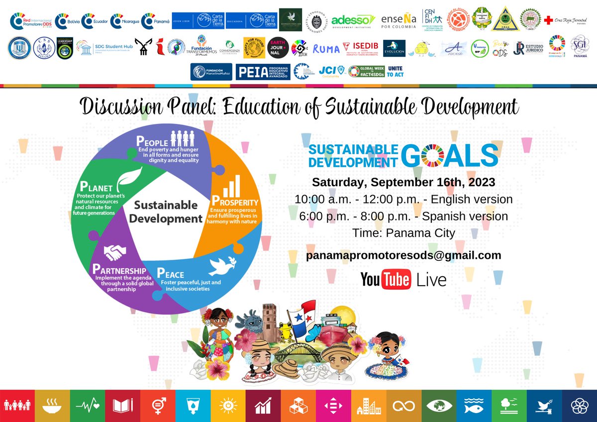 👉🏻bit.ly/3OI12iH

Registration until Friday, September 15, 2023 at 11:50 p.m. / Time: Panama.

WE WILL WAIT FOR YOU! ☘ ️🍀🎍🎋🍃🍂🍁🍄🐚🌾💐🌷🌹🌺🌸🌼🌻🌞🌝🌙🔥 🌈☀️🌨☃️🌬💨 #JóvenesEnLaCumbre #Act4SDGs #UnidxsParaActuar #UniteToAct #ALC2030 #Agenda2030 #SDGs
