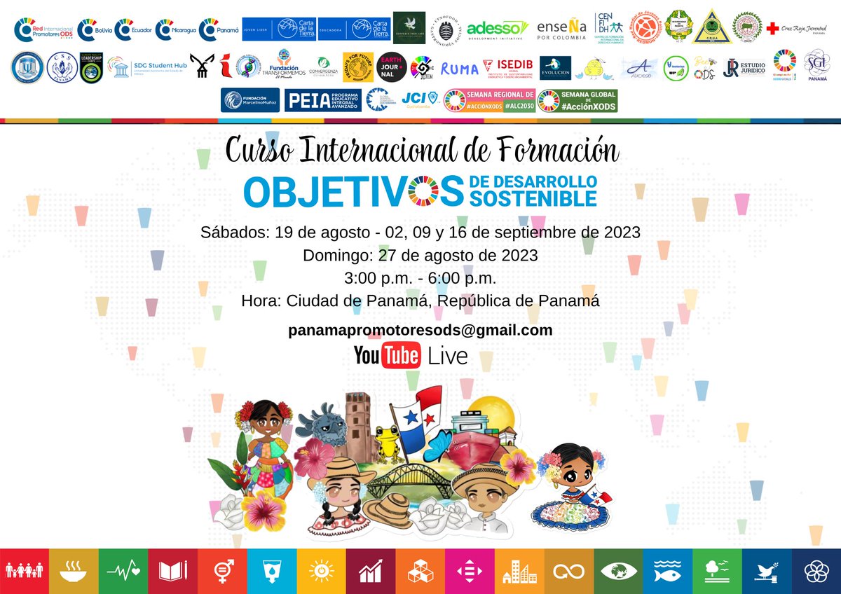 👉🏻bit.ly/3OI12iH

Inscripciones hasta el viernes, 15 de septiembre de 2023 a las 11:50 p.m. / Hora: Panamá.

¡TE ESPERAMOS! 🙋🏻‍♀️👩‍🎓👩🏻‍⚖️👩🏻‍🏫🇺🇳🇵🇦🌎🌍🌏
 #JóvenesEnLaCumbre  #Act4SDGs #UnidxsParaActuar #UniteToAct #ALC2030 #Agenda2030 #SDGs