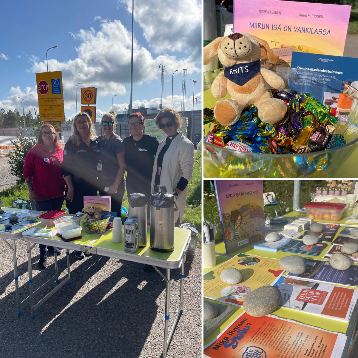 Vankeusrangaistuksen arvioidaan koskettavan jopa 55 000 vangille läheistä ihmistä päivittäin ❗️
<a href="/RETSaatio/">RETS Rikoksettoman elämän tukisäätiö</a> kohtaa läheisiä, joita vankeus koskettaa.
@krim_asiamies mukana Vantaan vankilan pihatapahtumassa 🤩yhdessä @Snellu1 <a href="/rikosseuraamus/">Rikosseuraamuslaitos</a>