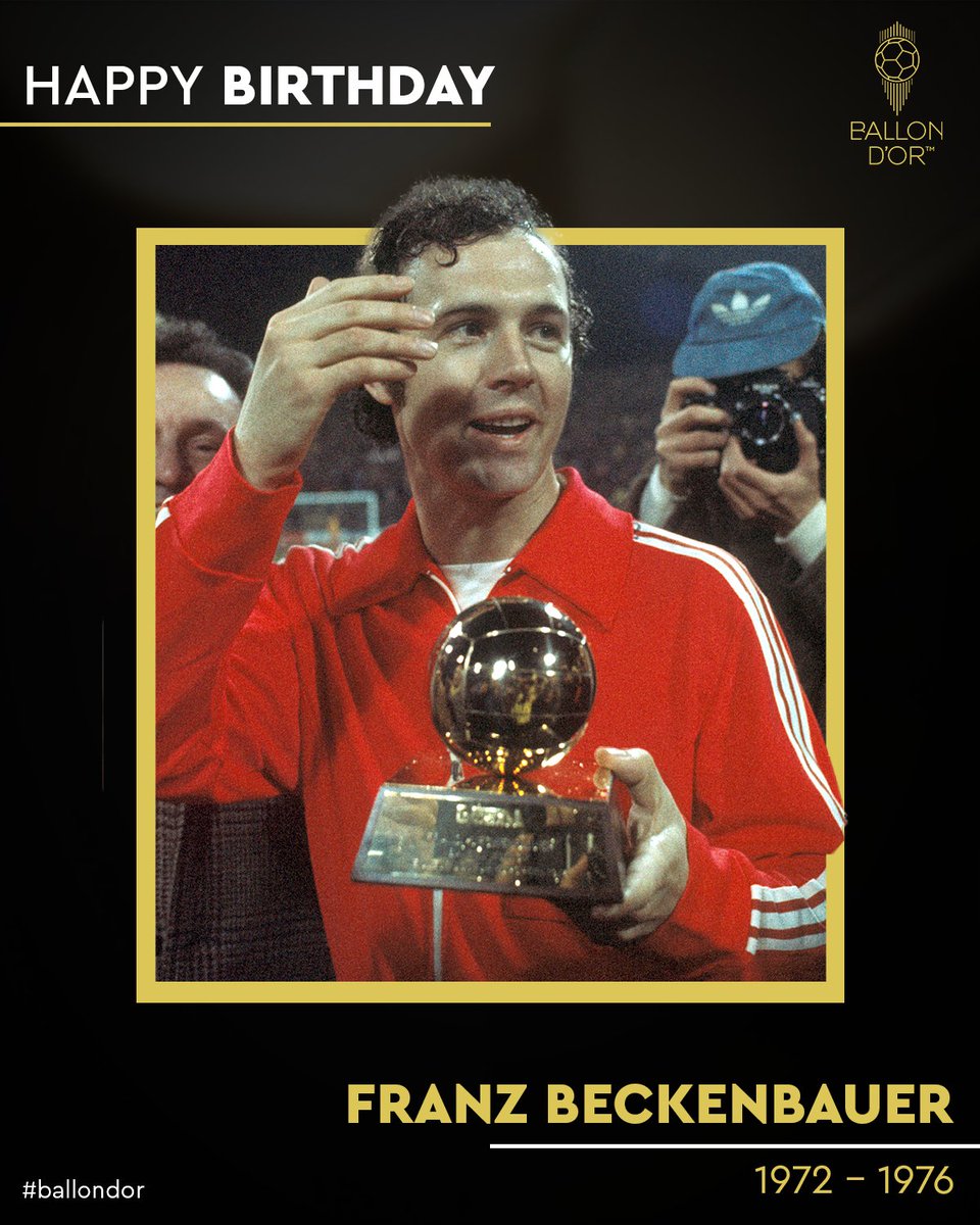 1976 Ballon d'Or Winner... Franz Beckenbauer