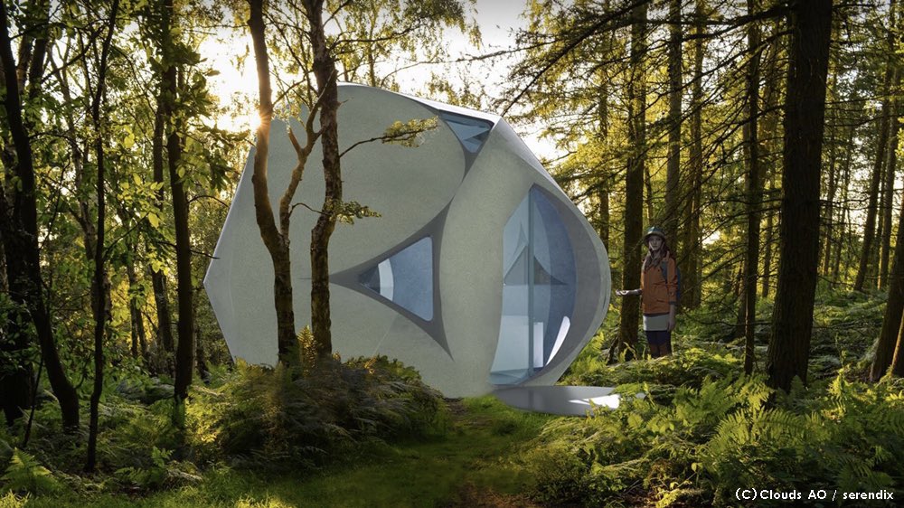 japan's tweet photo. Now you can build a home in 24 hrs! Futuristic 3D-printed dwellings by Kobe startup Serendix Inc. boast a strong, integrally molded construction, while mechanization &amp; rapid construction methods make the price on par with the average car. https://t.co/lJwlFnEC2E

#InnovationJapan https://t.co/JC3hmgBDQ0