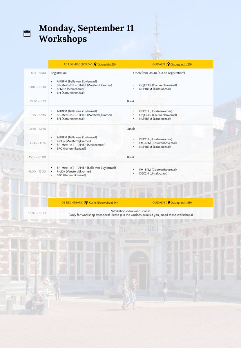 Good morning from #BPM2023!

Exciting day ahead 🥳😎. Here's today's conference program: