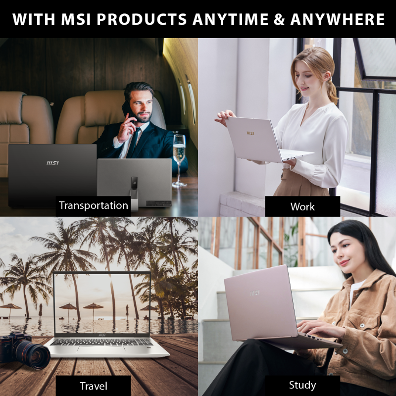 msitweets's tweet photo. Drop a 🙌 in the comments if you’re also passionate about MSI products!

#MSI #laptop #SummitSeries #PrestigeSeries #ModernSeries #ProtableMonitor #ProSeries #anytimeanywhere #stayconnected #laptoplifestyle