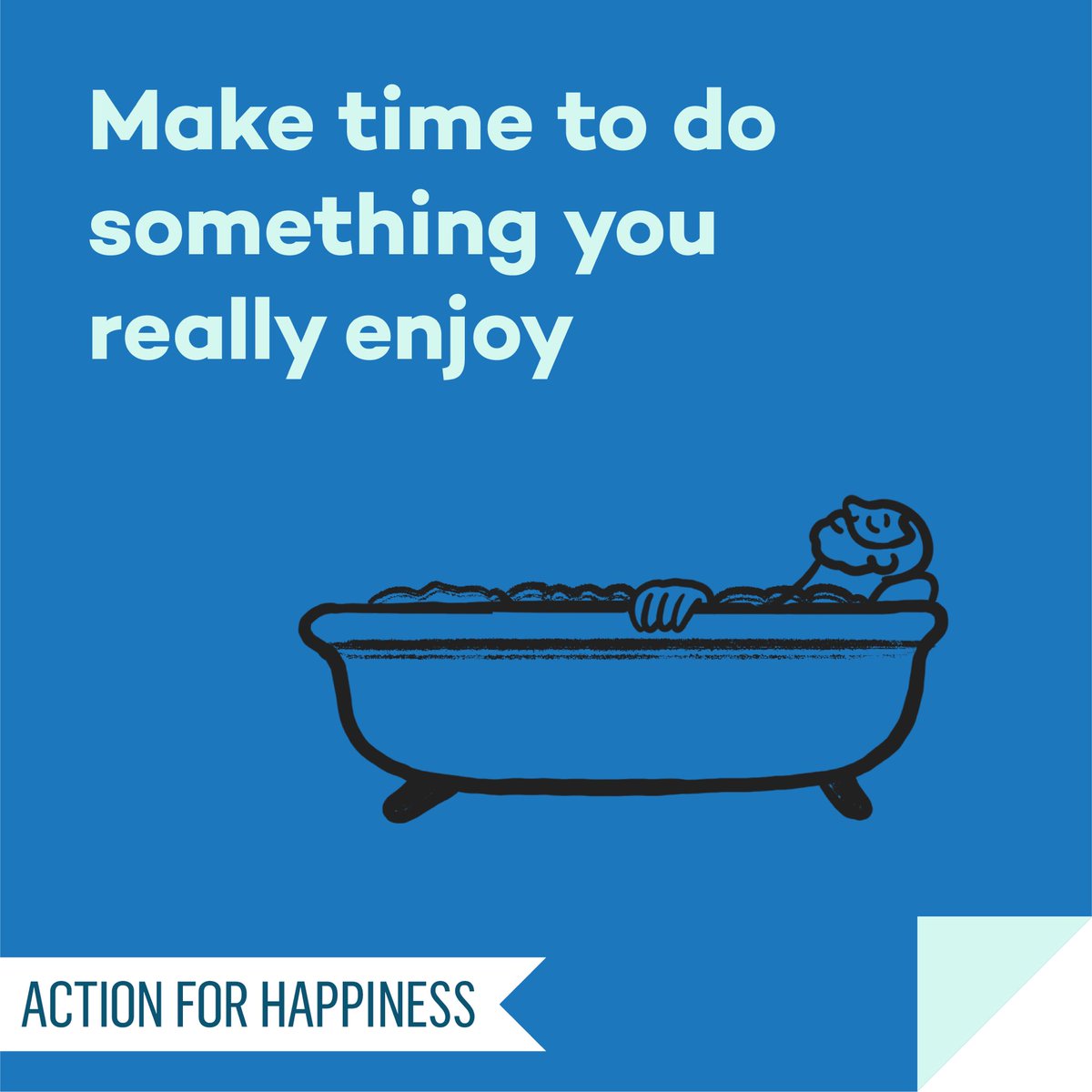 Self Care September - Day 11: Make time to do something you really enjoy actionforhappiness.org/self-care-sept… #SelfCareSeptember