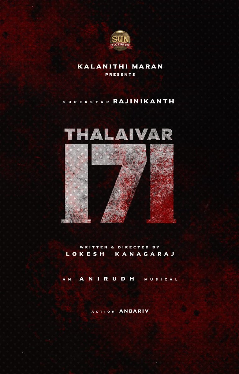 NammaTimepass's tweet photo. Here comes the most exciting collaboration you all have been waiting for! 🎬

#SuperstarRajinikanth's next  #Thalaivar171 to be directed by #lokeshkanagaraj 😎🔥

An @anirudhofficial musical! 🎼

@rajinikanth @sunpictures @Dir_Lokesh 
@anbariv @RIAZtheboss @V4umedia_ https://t.co/meM4sDQMqa