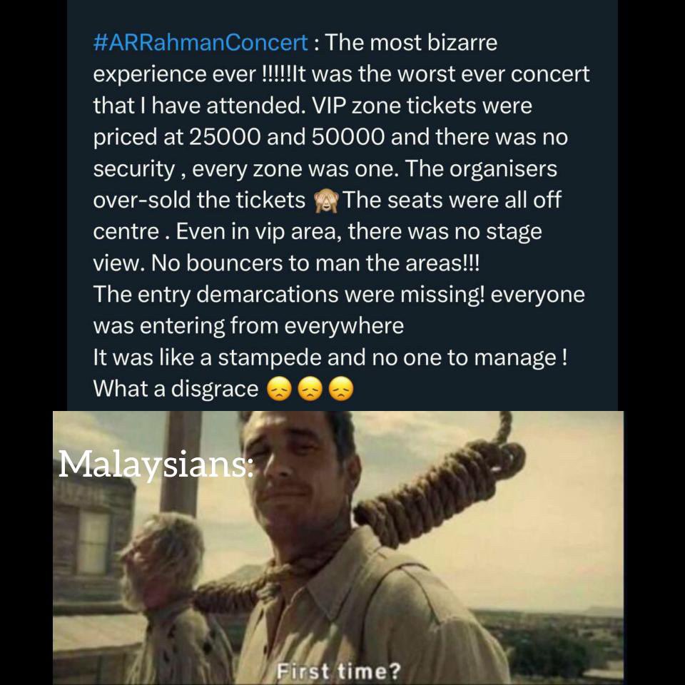 TMC_Nash's tweet photo. @ARRahman_News @arrahman Avvaru Malaysia Concert Pannathe’ke Mannipu Kerkule…Naa Kaasu Kudhuthu Most Expensive Ticket’le Concert Ponnen Baa!!! https://t.co/TCvvA12EBQ