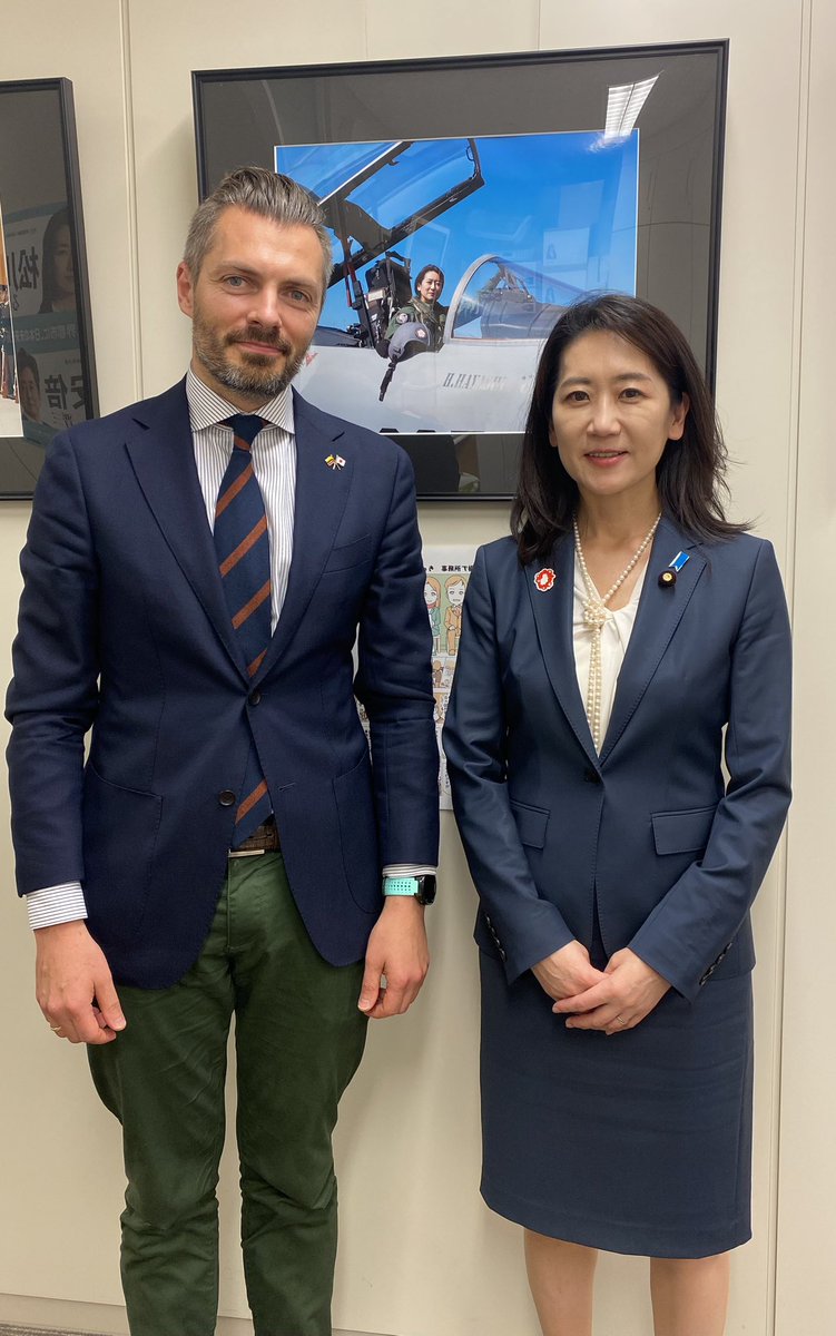 Opening of a new political season in Tokyo with senator <a href="/Matsukawa_Rui/">松川るい =自民党=</a> discussing 🇯🇵🇱🇹 bilateral defence cooperation, further military support to Ukraine (#DeminingCoalition) and deterrence of China.