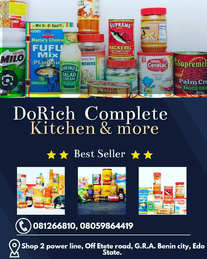 OnyebuchiSt's tweet photo. You next door shop… Stop over and get value for you money @Dorich_Complete_Kitchen https://t.co/qxz3RNCDBC