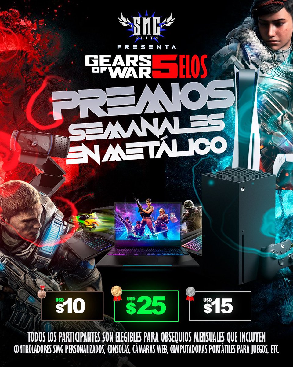 Gears5_iQ_God's tweet image. SMG ELITE #Gears5 #Elos start tomorrow at 3pm !!! Join discord for registration 

discord.gg/54v7KqvS