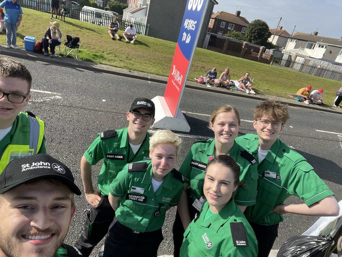 first time at the great north run yesterday - really enjoyed being part of the student post with the support of some amazing HCPs! #mysjaday @stjohnambulance