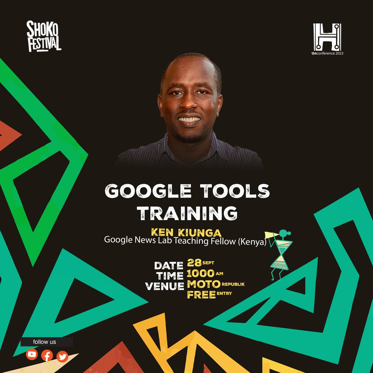 Join us at the #HubUnconfernce this year and get to learn about all the #Google tools you can use with Ken Kiunga on 28 September 2023. 
📍Moto Republik
Free Entry!
#TheHubZW 
#Shoko2023
#TheTakeBack