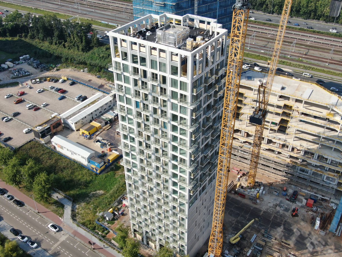 MultiBetonBV's tweet image. Laatste #prefabbeton wordt gestapeld op #Stepstone Zuidas Amsterdam #woningbouw 
@DaanHvanderVorm