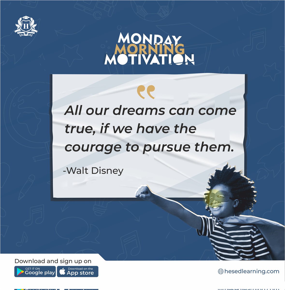AndHesed's tweet photo. At HESED Learning, We help your child pursue their academic dreams by ensuring we provide all the resources they need to be at their best academically.
Visit https://t.co/OMRSrIRST5 >>> to get them started.
#hesedlearning #mondaymotivation iPhone 11 Genevive L.A.X unilag Sunny https://t.co/r75sTEm5P1