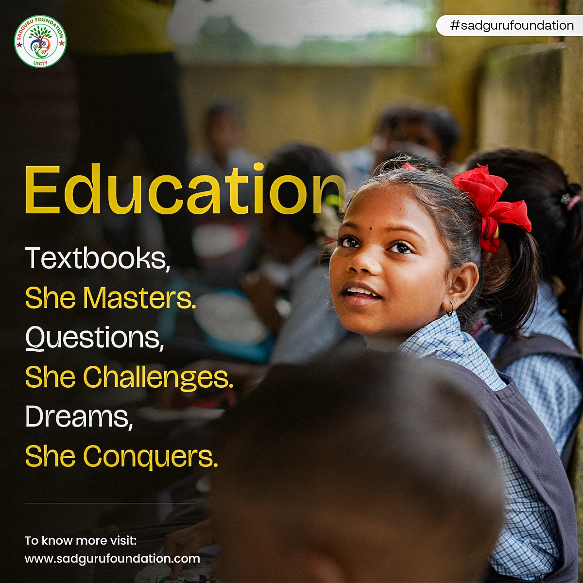 Education is a powerful tool for achieving the impossible.
Support her Now!
.
.
.
#educateher #educate #bettereducation #betterschools #facilities #village #villagelife #basicnecessities #empowerment #betterfuture #nextgeneration #india #smile #support #help #donate #charity
