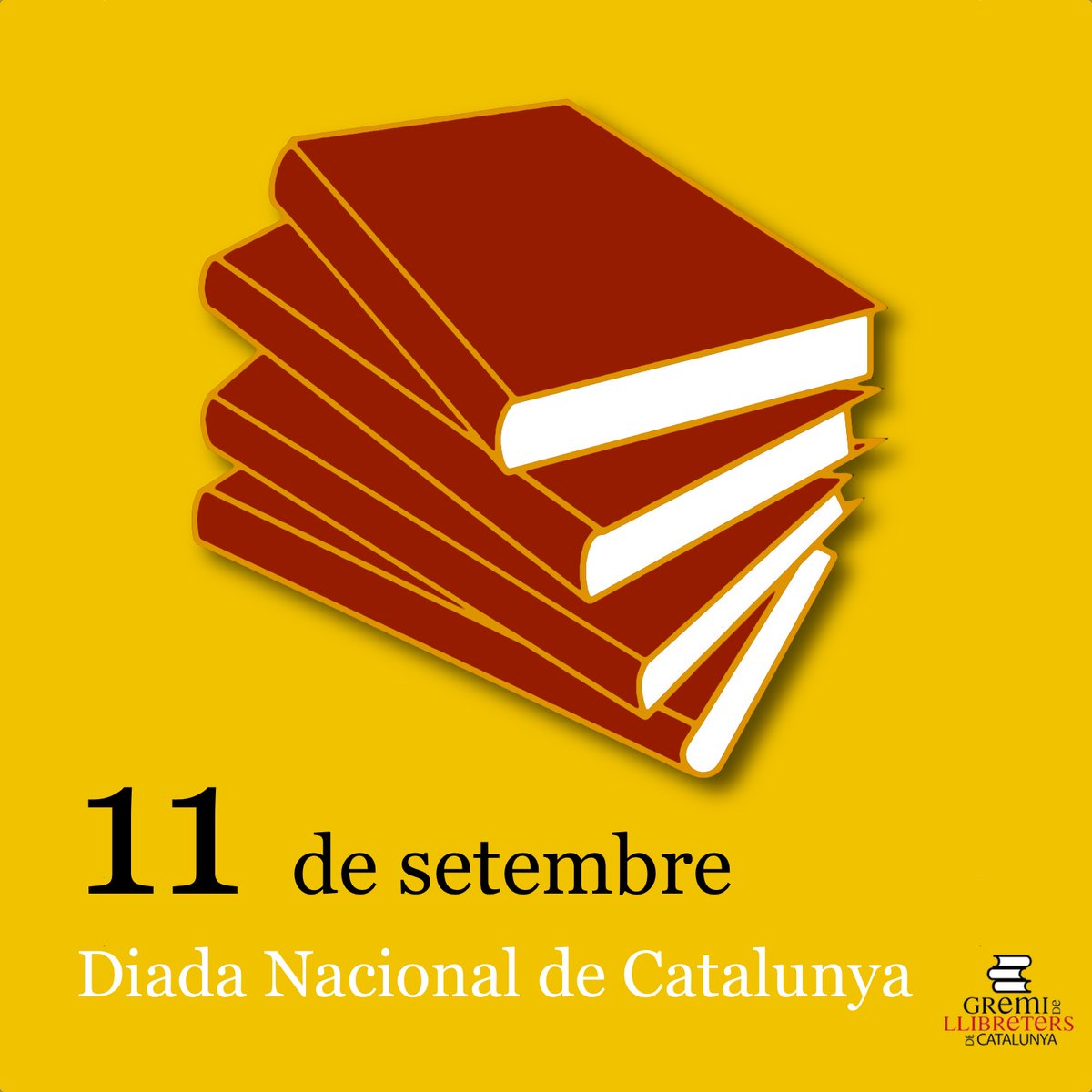 Des del Gremi de Llibreters de Catalunya us volem desitjar una molt feliç i cultural Diada Nacional de #Catalunya.📚❤️

#11S2023 #11S #11Setembre #Diada2023