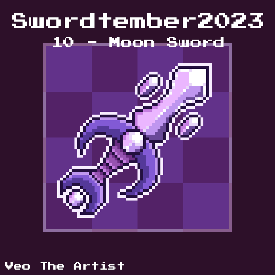 Veo_The_Artist's tweet photo. Swordtember2023 - 09 & 10 - Sun & Moon Sword.
#swordtember #swordtember2023 #sunsword #moonsword #pixelart https://t.co/EWZffFkLLA