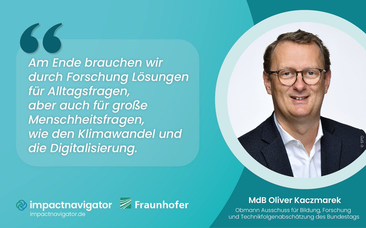 Fraunhofer IBP (@fraunhofer_ibp) on Twitter photo Bundestagsabgeordneter <a href="/KaczmarekOliver/">Oliver Kaczmarek</a> spricht im Interview mit #Fraunhofer Forschungsmanager Benjamin Müller darüber, wie wichtig das Zusammenspiel zwischen #Wissenschaft und #Politik ist, damit #Forschung einen möglichst hohen #impact erzielen kann: impactnavigator.de/?p=1108 Bundestagsabgeordneter <a href="/KaczmarekOliver/">Oliver Kaczmarek</a> spricht im Interview mit #Fraunhofer Forschungsmanager Benjamin Müller darüber, wie wichtig das Zusammenspiel zwischen #Wissenschaft und #Politik ist, damit #Forschung einen möglichst hohen #impact erzielen kann: impactnavigator.de/?p=1108