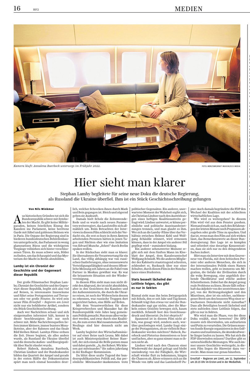 nach 2 Jahren Arbeit an #Ernstfall freue ich mich sehr über die Wertschätzung der ⁦<a href="/SZ/">Süddeutsche Zeitung</a>⁩ 🙏⁦<a href="/nminkmar/">nils minkmar</a>⁩ ⁦<a href="/LauraHertreiter/">Laura Hertreiter</a>⁩