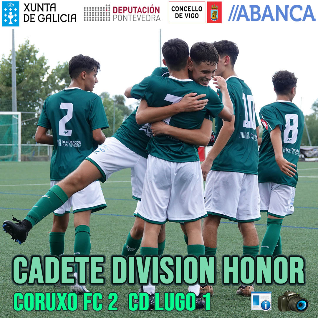 ⚽️Cadete División Honor con buenas vibraciones
<a href="/CoruxoFCoficial/">Coruxo FC ⚒️</a> 2⃣ @CDLugo_FB 1⃣
📰📸👇
acortar.link/uIv45f