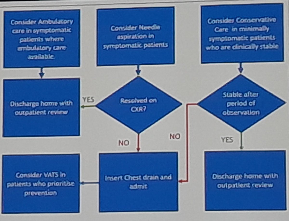 jamesfingleton's tweet image. Great presentation on the management of spontaneous pneumothorax by @DrsteveWalker at #ERS2023 #ERSCongress 

Judging by the number of people saying they would insert a chest drain in stable patients with PSP, I suspect this talk might change a lot of people's practice