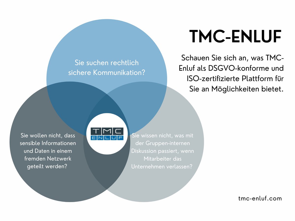 ✅ DSGVO 
#DSGVO #InterneKommunikation #App #TMCEnluf