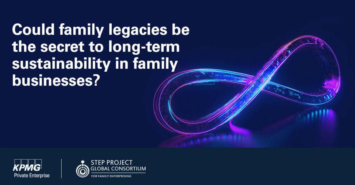 Contribute to the latest survey from the STEP Project Global Consortium (SPGC) and KPMG Private Enterprise and gain insights from #familybusinesses across the world. Be sure to share and add your voice: bit.ly/45IvsZt