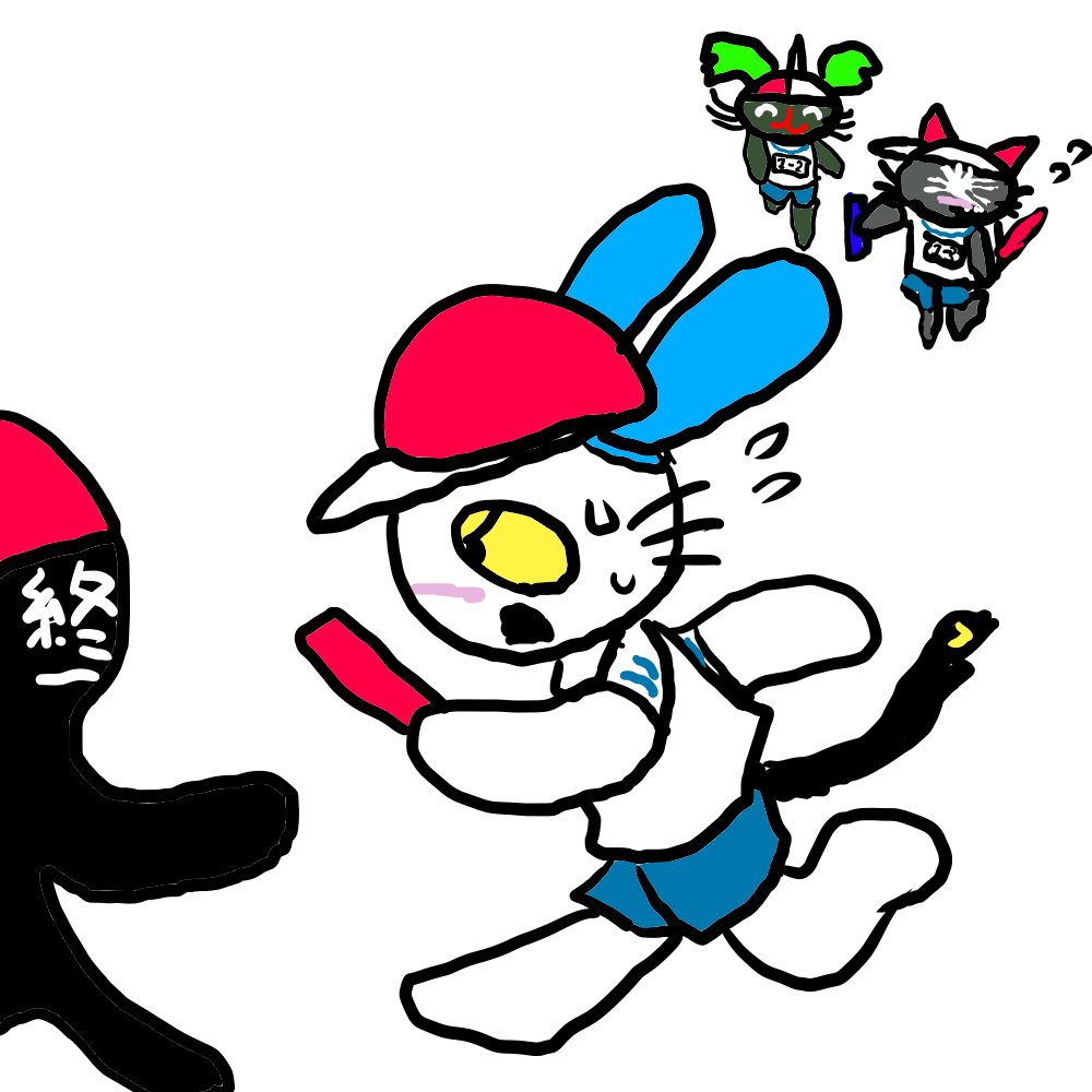 dameruhen's tweet photo. ＃マラソンの日　#ねこのティーチくん https://t.co/h1x4q7o8lJ