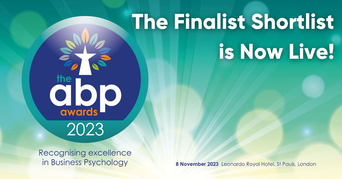 We're still buzzing about our Best Business Psychology Consultancy shortlisting last week. It's going to take some coming down from!

Thank you to <a href="/ABPsychologists/">ABP Work Psychology</a>' judges, our amazing clients, and the Tailored Thinking team.

#PositivelyDeviant #PositivePsychology #JobCrafting