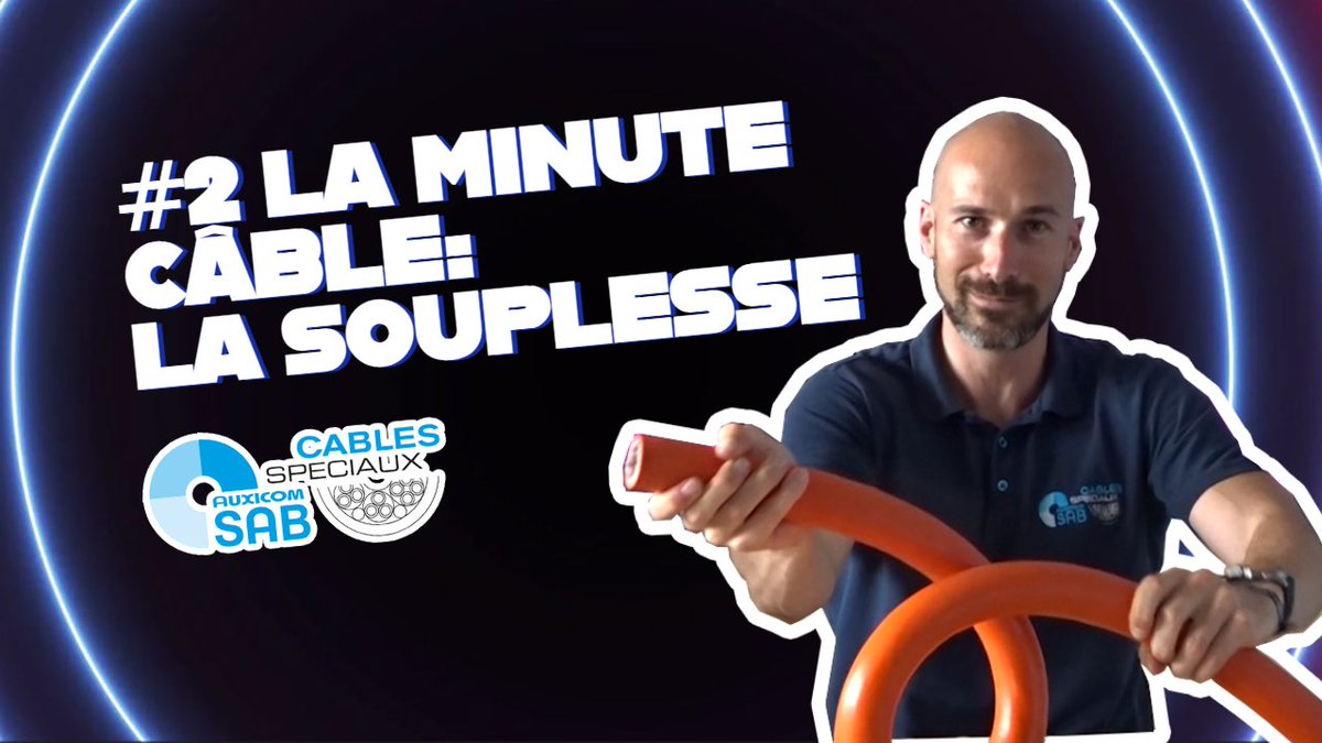 SABFranceCables's tweet photo. Prenez une minute pour regarder La Minute Câble 👀

La souplesse est une caractéristique indispensable d'un câble.
Dans cette vidéo, Romain aborde avec vous les différents niveaux de #souplesse, comment les identifier et leur importance dans le choix de vos #câbles. https://t.co/DL2WPW5TXr