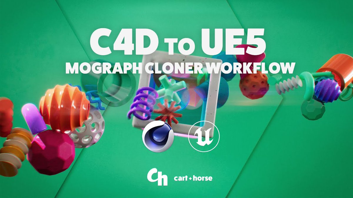 3DArt_'s tweet photo. C4D to Unreal - Mograph Cloner Workflow Tutorial!
https://t.co/fYYecMi0Sn @UnrealEngine #C4D #Mograph #datasmith #cineware @MaxonVFX https://t.co/VA9buBiWKW