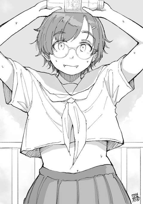 #無言で眼鏡娘をあげる見た人もやる 