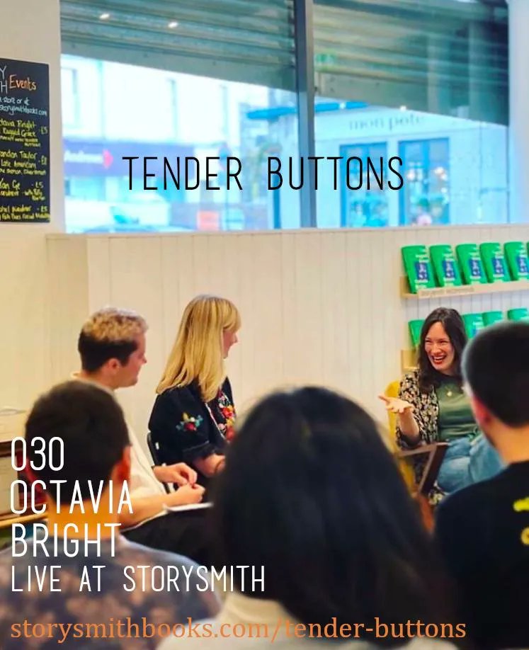 Tender Buttons Podcast (@buttons_tender) on Twitter photo Listened to our episode with Octavia Bright yet? We chat active listening, Louise Bourgeois & spirals, Eliot & Margate, the importance of symbols and/or images in life writing & much more π π <a href="/canongatebooks/">Canongate (has left)</a> <a href="/StorysmithBooks/">Storysmith</a>
Listen here: buff.ly/47RiXfi Listened to our episode with Octavia Bright yet? We chat active listening, Louise Bourgeois & spirals, Eliot & Margate, the importance of symbols and/or images in life writing & much more π π <a href="/canongatebooks/">Canongate (has left)</a> <a href="/StorysmithBooks/">Storysmith</a>
Listen here: buff.ly/47RiXfi