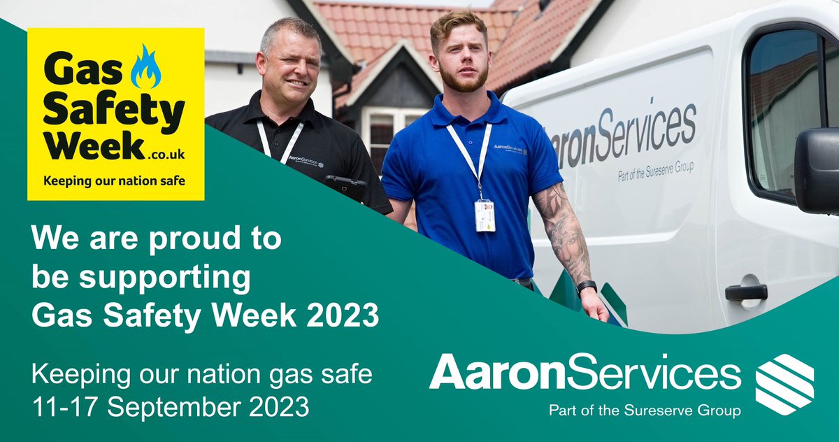 We are proud to be supporting Gas Safety Week 2023.
 
#GSW23 #GasSafetyWeek #TeamAaron