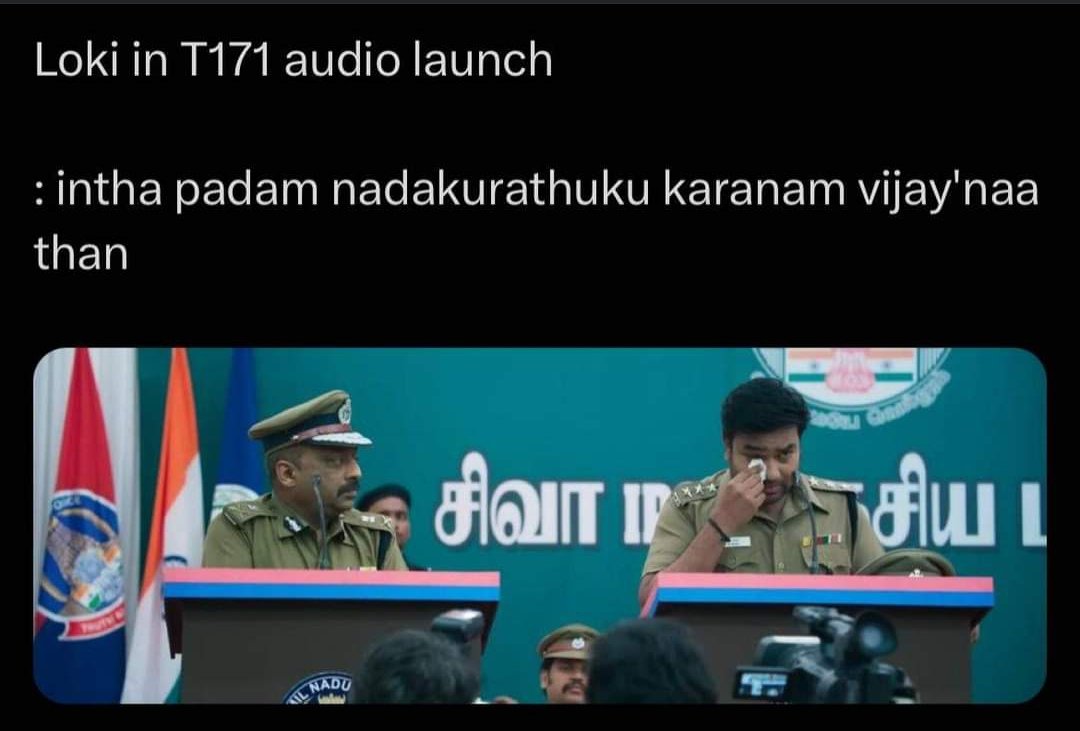 VM_Offl_Backup's tweet photo. 😂😂😂 #Leo #Thalaivar171 https://t.co/OYmDdlQgAa